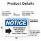 Signmission No Deliveries To This Entrance, 18 in W x Rectangle, Plastic OS-2PACK-NS-P-1218-L-14476 - alternate 3